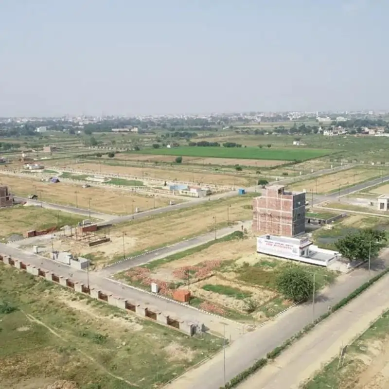 Wave City Plots township overview showing scale and development