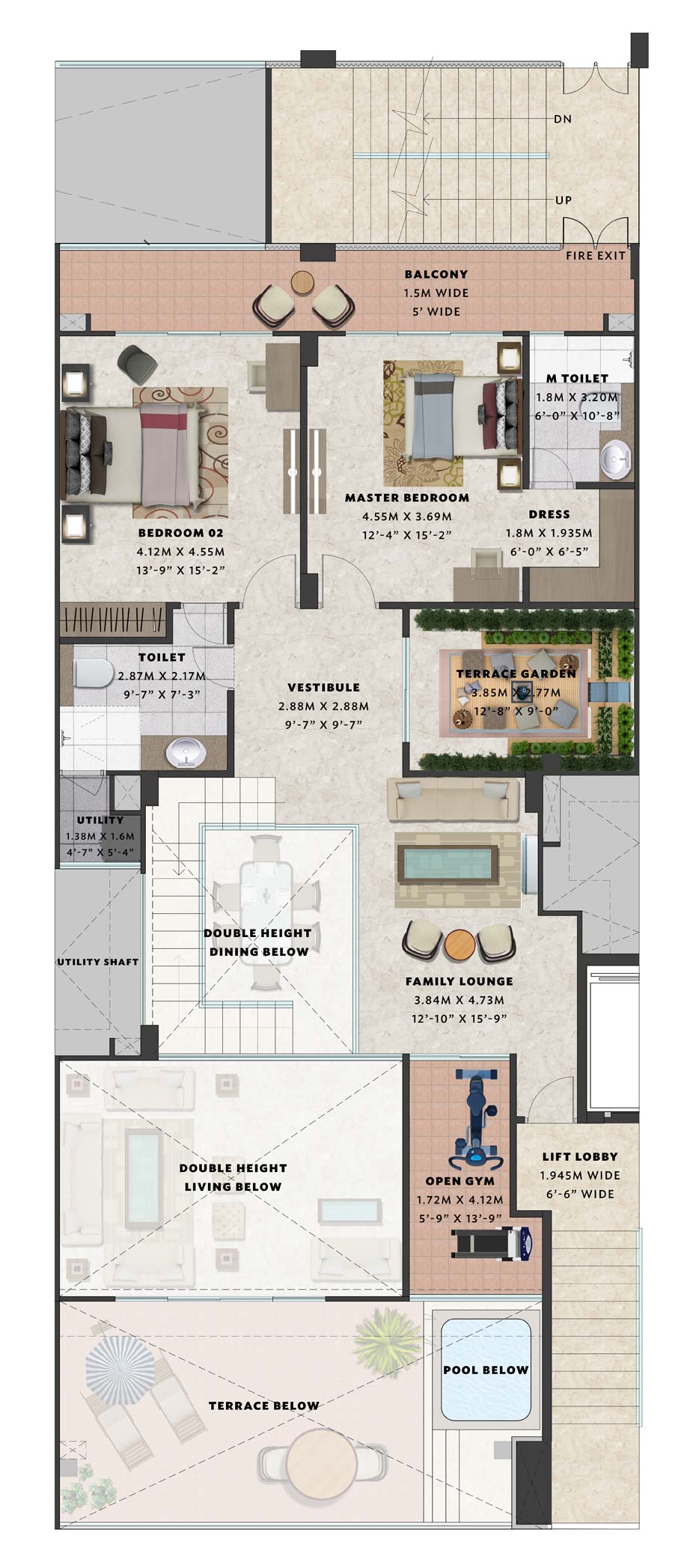 5 BHK Skyvilla - 4,089 Sq.ft