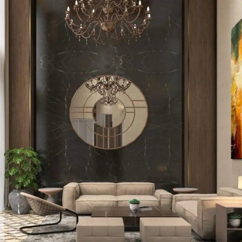 Wave Veridia luxury lounge with elegant marble wall and premium finishes